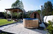 Domek Kaszuby sauna jacuzzi na wyłączność Lubiana