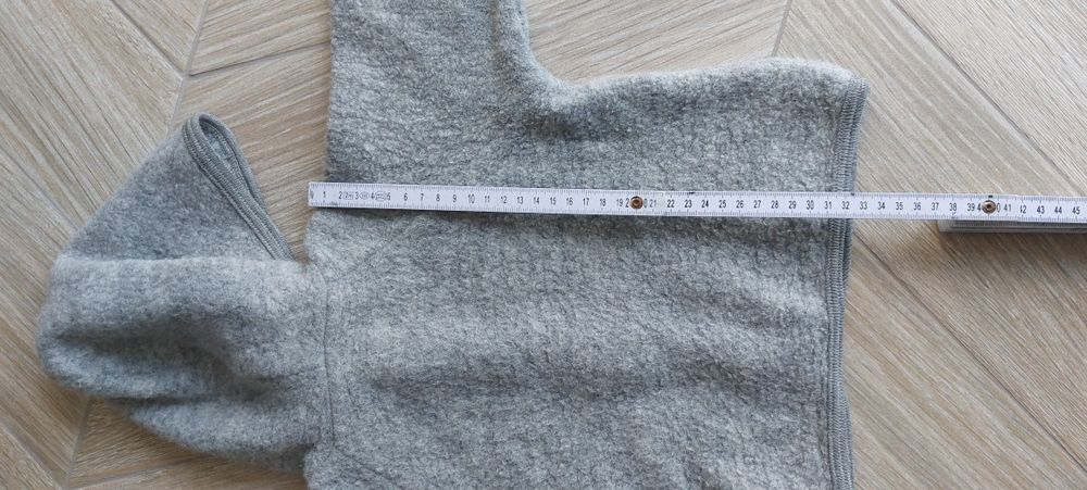Kurtka Engel merino wełna Wool vilna 74/80 szara