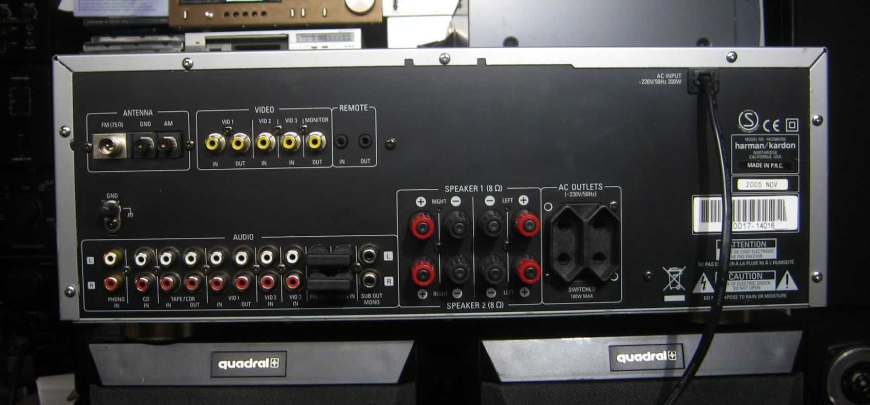 Wzmacniacz HARMAN KARDON HK-3380 Potężny Sprawny 2 x 100W zadbany