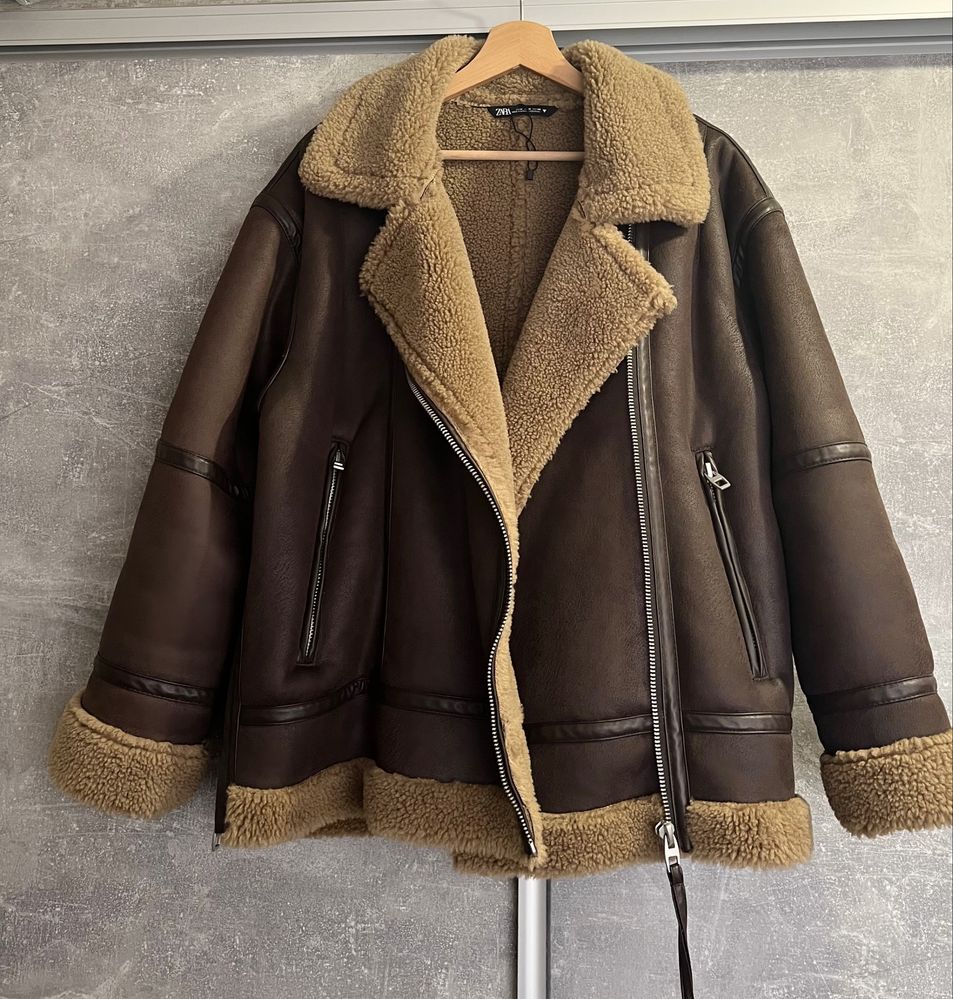 Обалденная дубленка ZARA (новая без бирки)