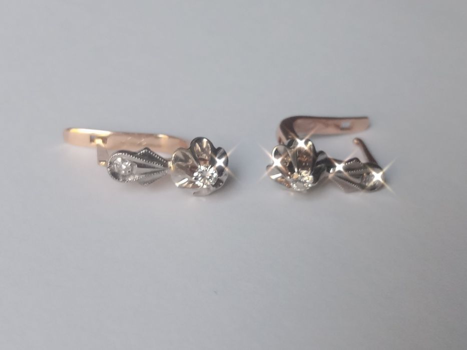 Продам серьги бриллиантами.ссср