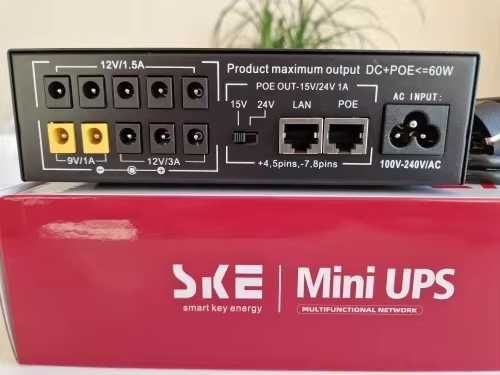 Mini UPS SKE MiniPOE-60W Міні ДБЖ для роутера/термінала PON (новий)