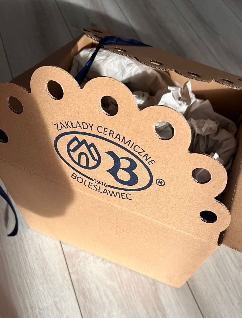 Ceramiczny zestaw kawowy - ceramika bolesławiecka