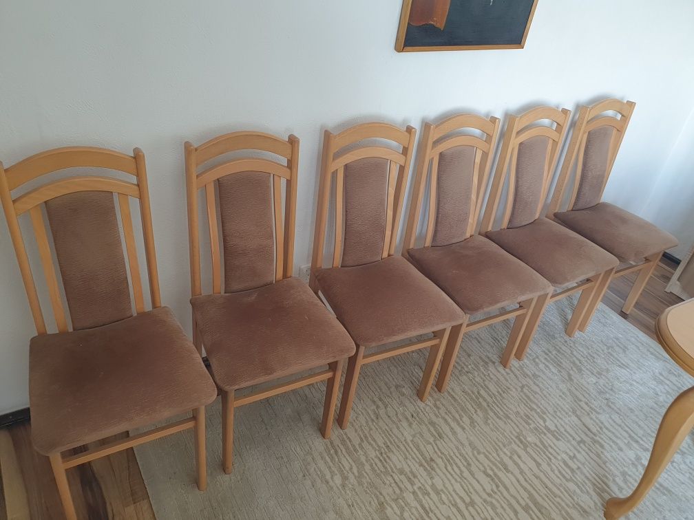 Stół rozkładany 150/200 i 6 krzeseł