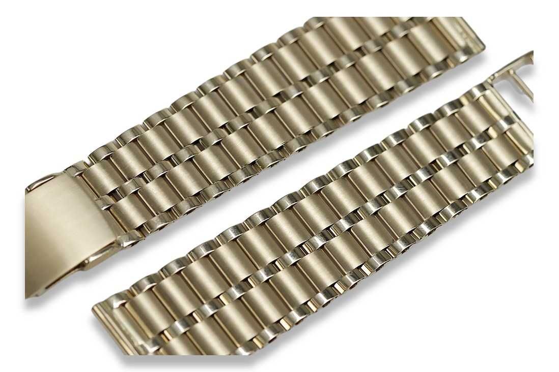 Złota bransoleta 14k 585 do zegarka męskiego mbw007y