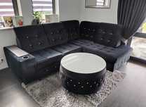 Nowoczesny/Funkcjonalny Narożnik Glamour 270*205 + Stolik Glamour