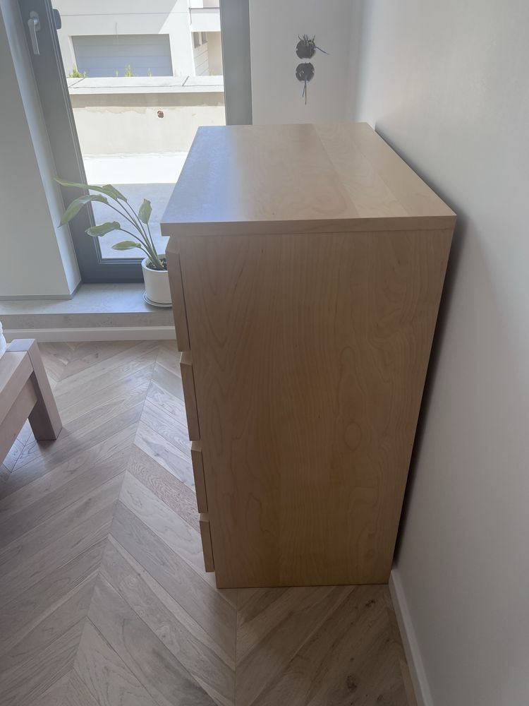 Komoda Malm fornir brzoza 80x100cm