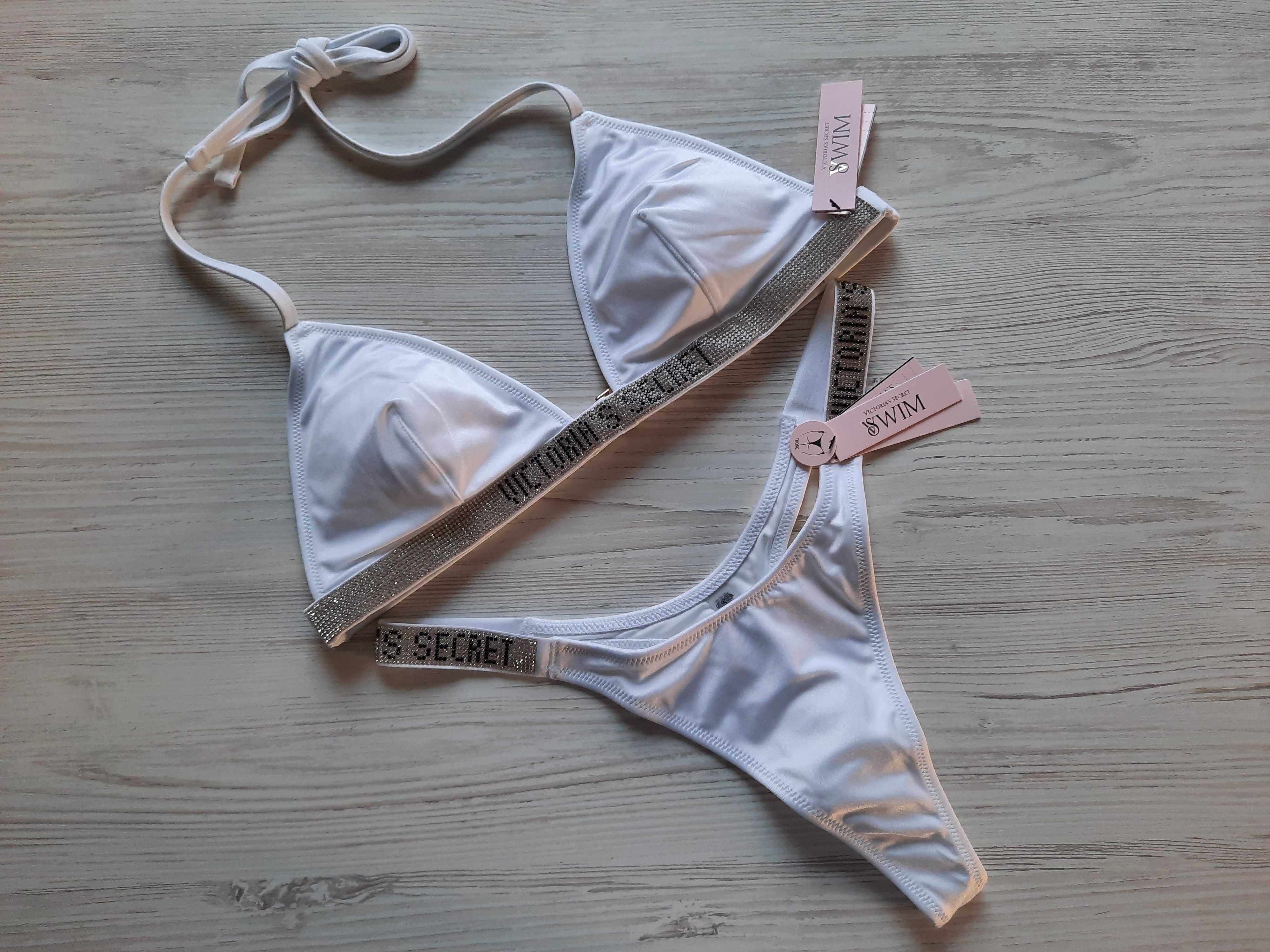 Купальник со стразами Victoria's secret пуш-ап варианты стразы XS S M