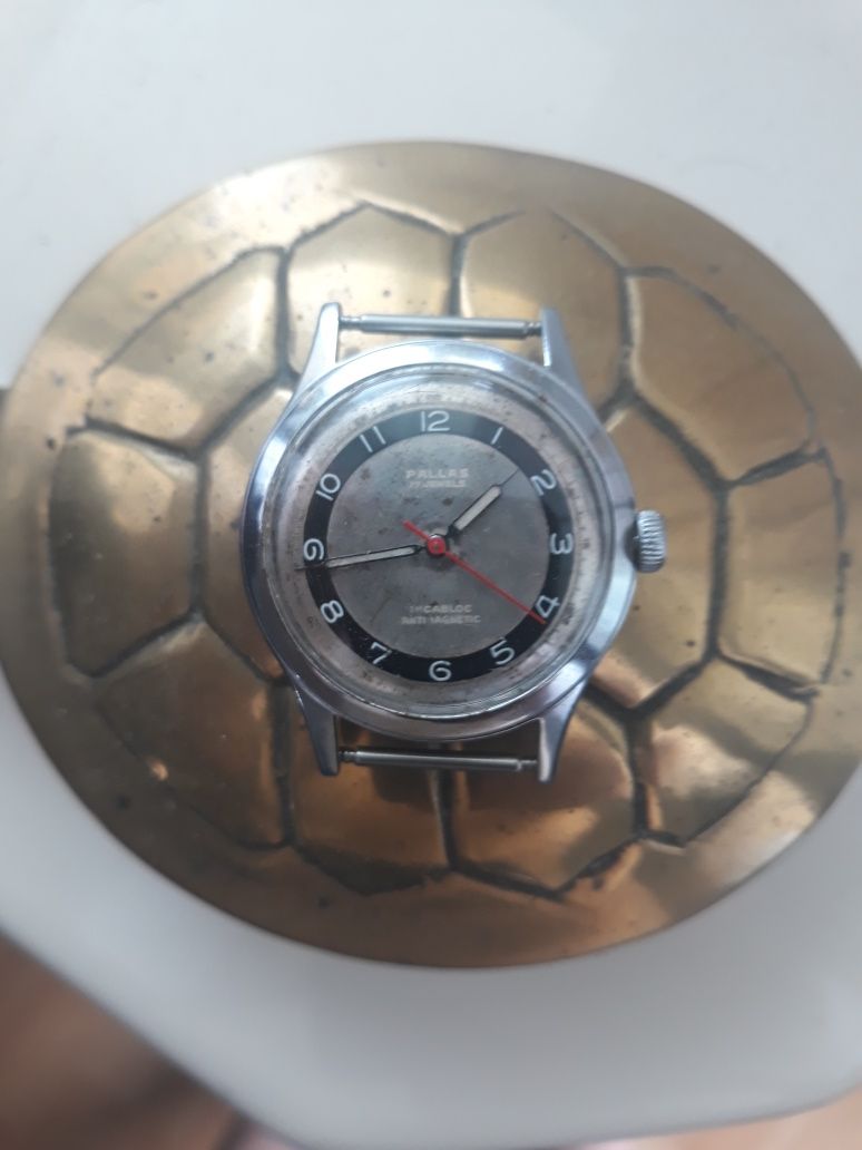 Zegarek męski mech.PALLAS 17j.Swiss 34mm.sprawny.