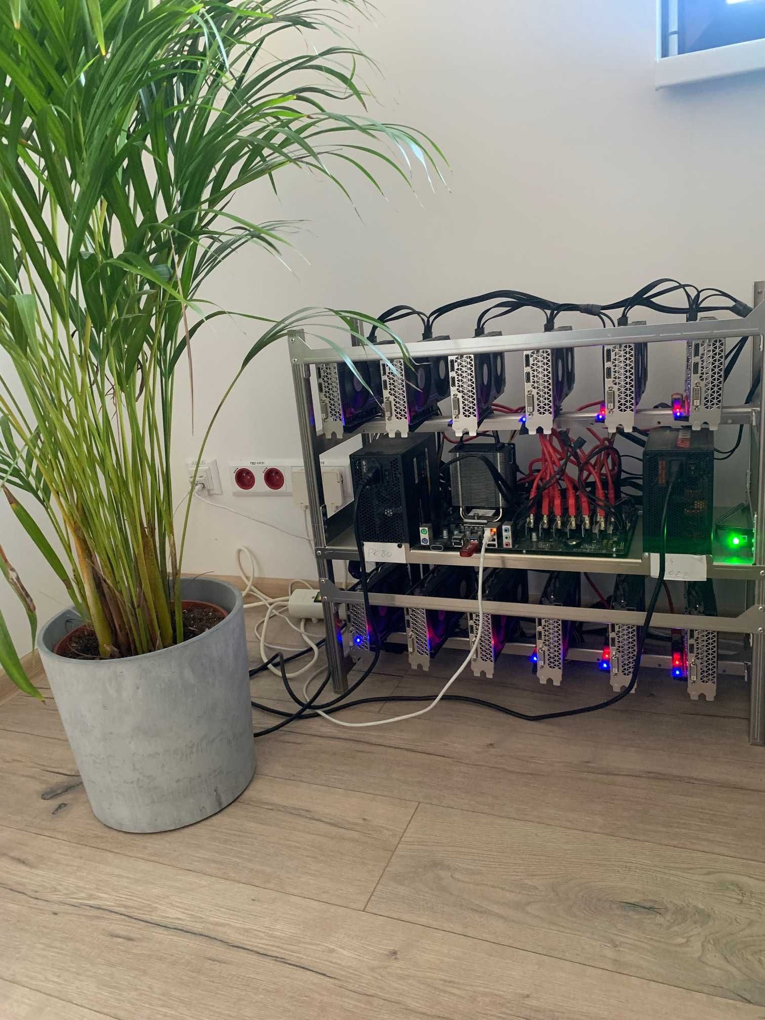 Koparka kryptowalut 12 kart GTX AF 1660S