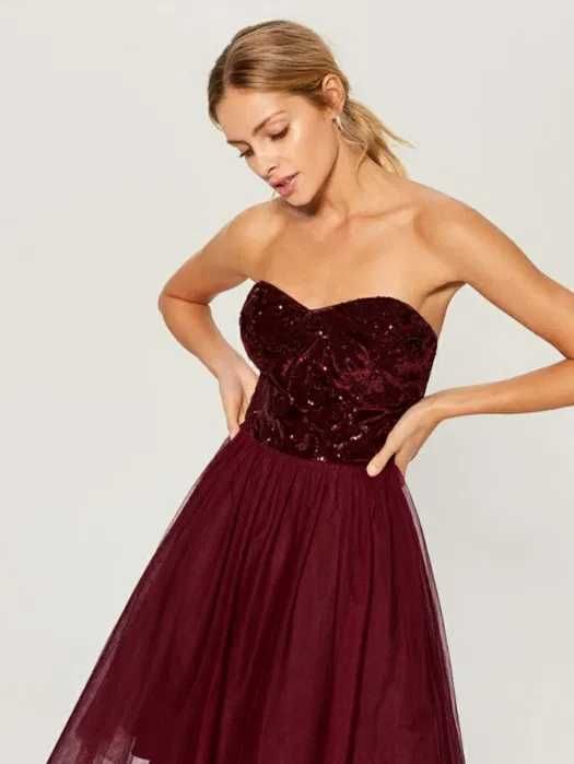 Sukienka tiulowa Mohito wizytowa balowa