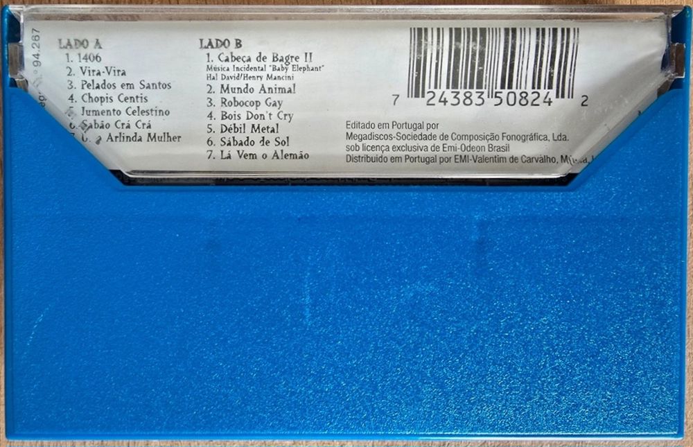 Cassete música Mamonas Assassinas