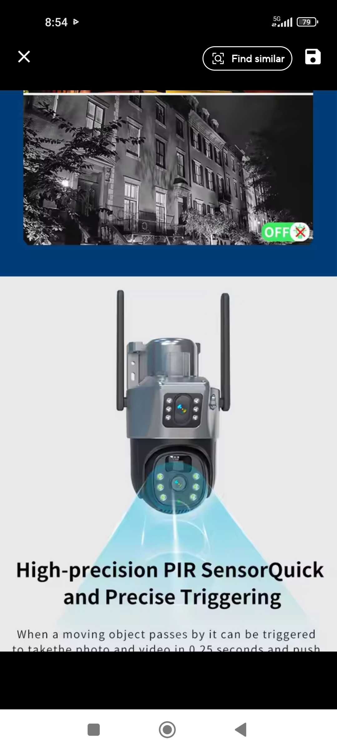 Câmara solar de vigilância WI-FI/TOP