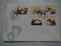 Séries de selos e blocos em envelopes do 1º dia em FDC