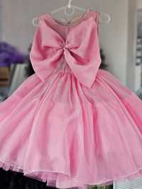 Платье пышное Барби нежное розовое на выпускной утриник