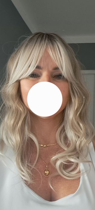 Peruka dluga blond