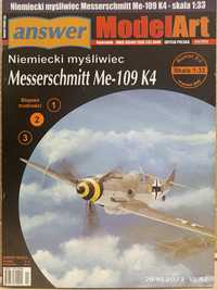 Model Messerschmitt Me-109 K + elementy wycinane laserowo