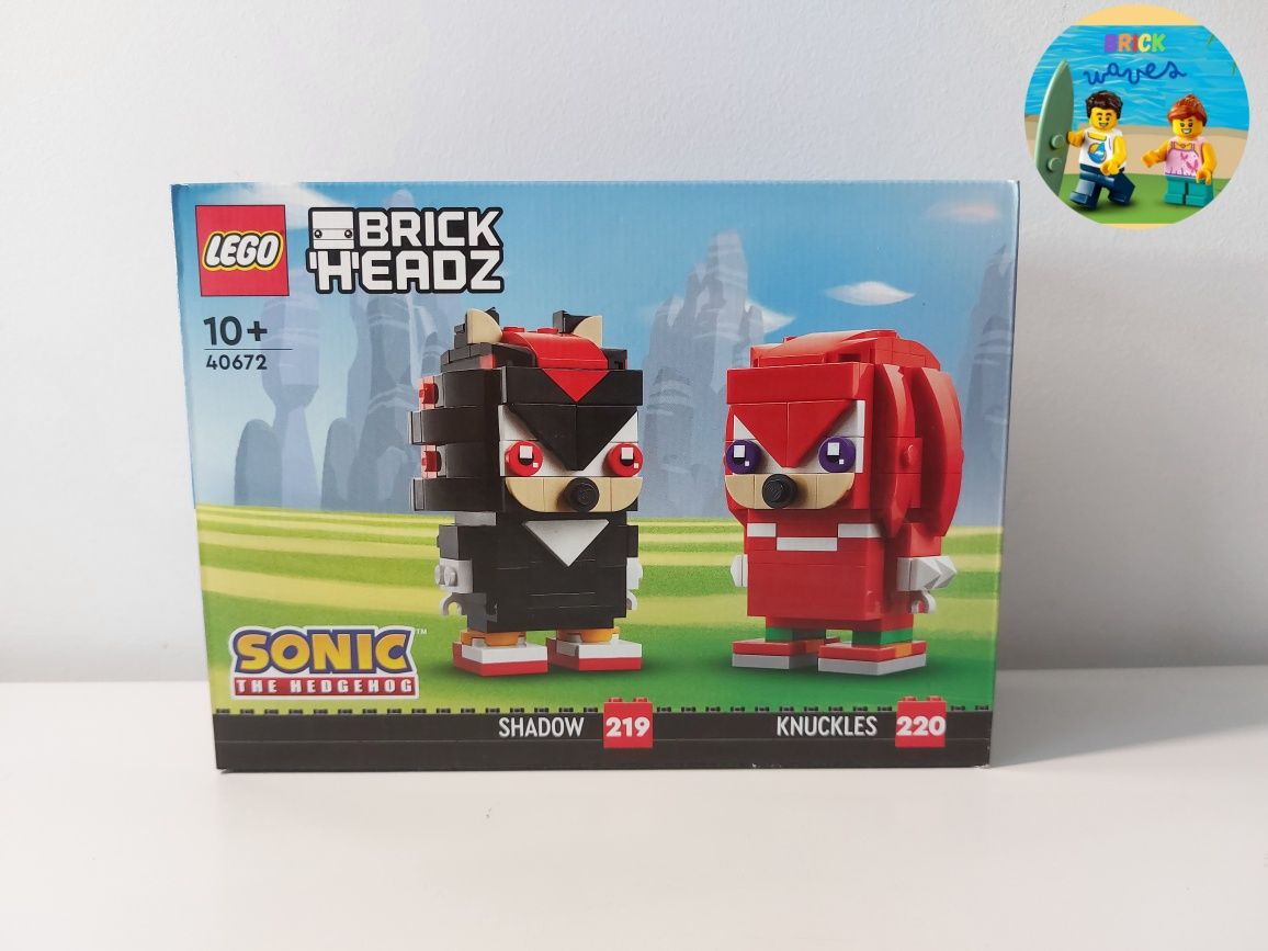 ENVIO GRATIS-LEGO 40672 Knuckles and Shadow (Brickheadz)