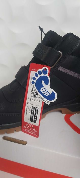 NOWE trapery trekkingi KAPPA botki 33 czarne