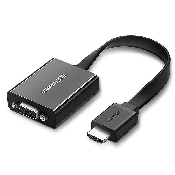 Ugreen adapter przejściówka HDMI - VGA micro USB / audio 3,5 mm mini j