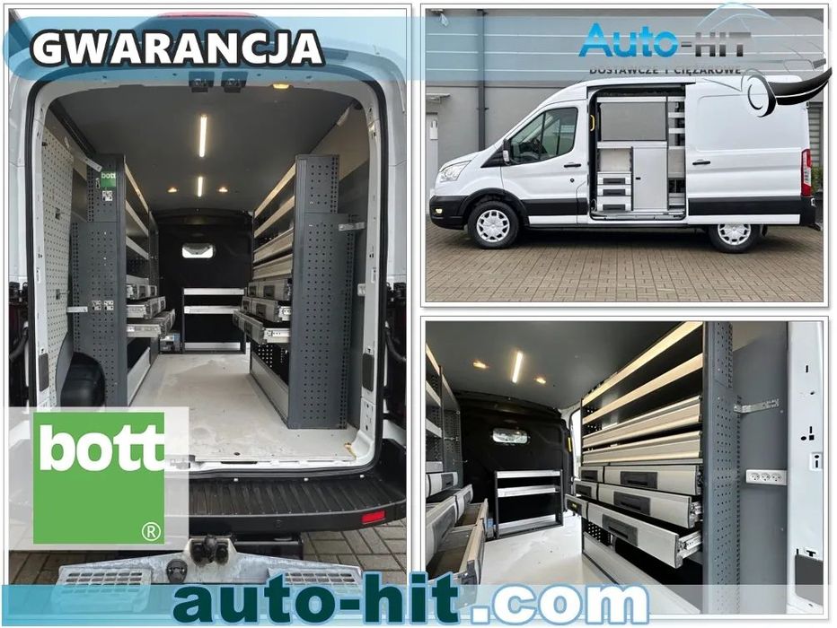Ford Transit  L2H2 Warsztat BOTT 2x Boczne drzwi Klima Przetwornica 230V 1500W Hak