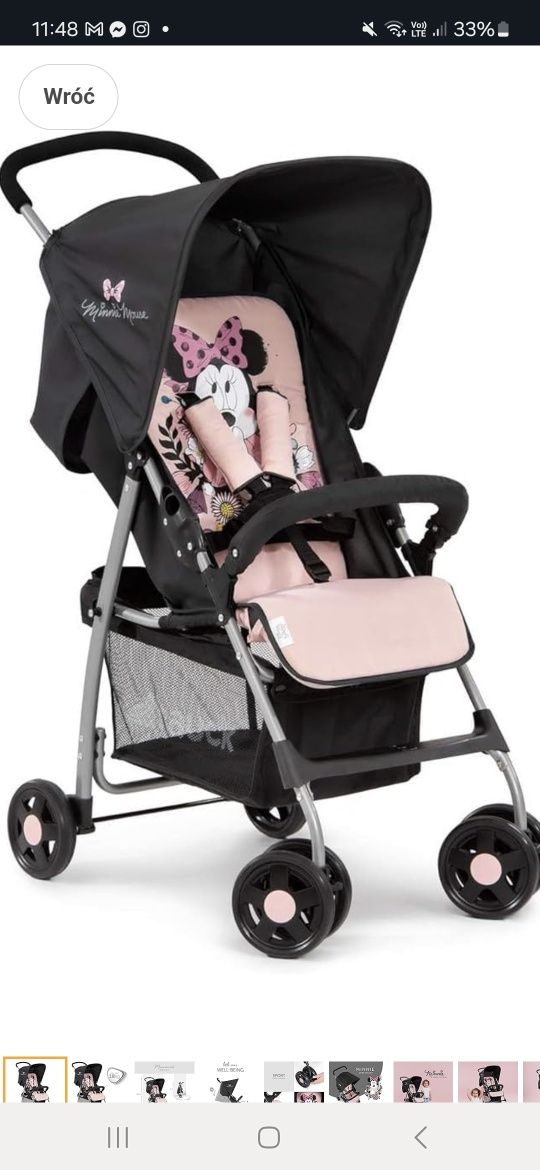 Lekki wózek spacerowy Hauck Disney Minnie