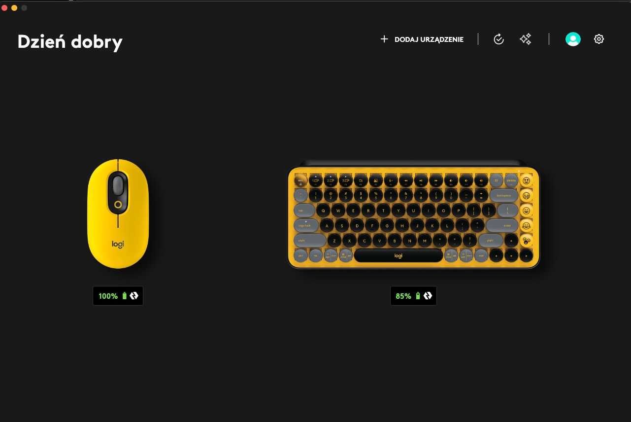 Klawiatura Mechaniczna Logitech Pop Keys - jak nowa + Myszka Pop