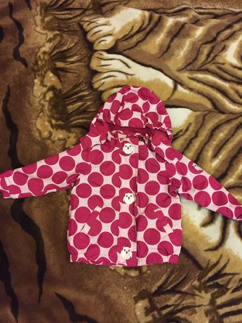 Дитяча водонепроникна куртка для дівчинки, 86-92