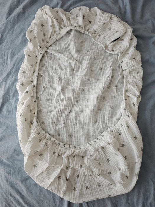 Łóżeczko Babysense Luna 7, materacem, prześcieradło, monitor oddechu