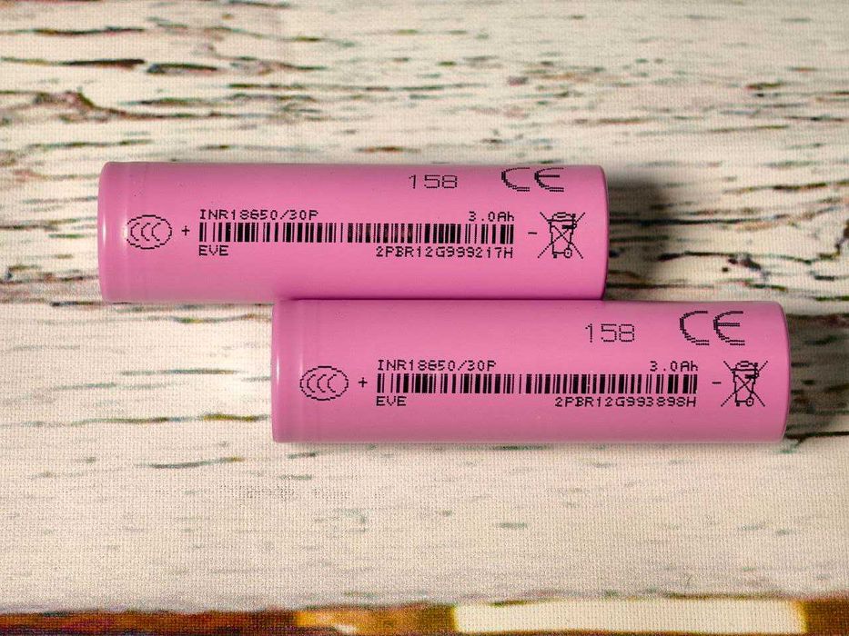 Акумулятор 18650 EVE INR18650-30P 3000mAh 30A Li-ion високострумовий