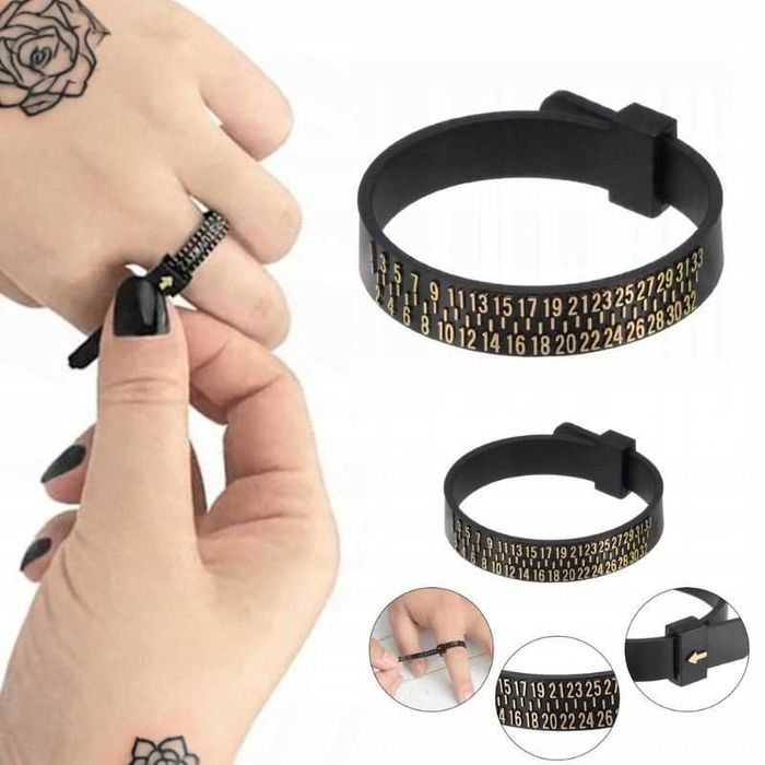 Miarki Jubilerskie do mierzenia Pierścionków Obrączek Palców Zestaw