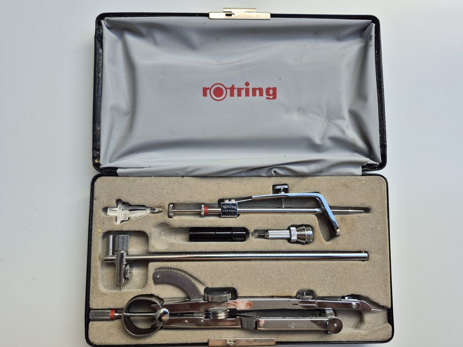 Rotring komplet cyrkli do rapidografów.
