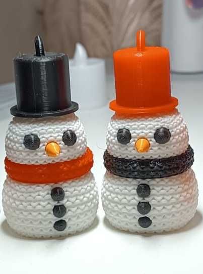 Іграшка на ялинку Сніговички (набор 4 шт+ 6 сніжинок), игрушка на ёлку