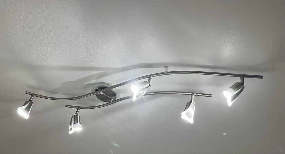 Candeeiros de tecto e mesa led aço inoxidavel