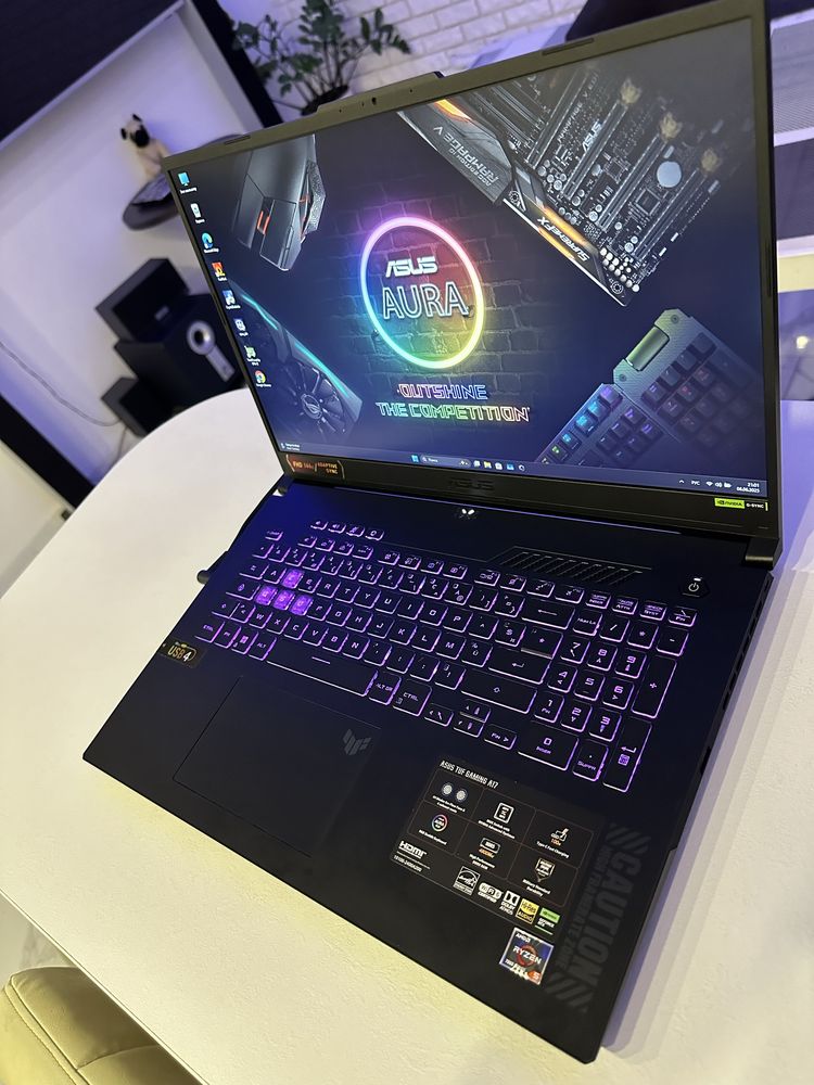 ASUS TUF 17.3 144Hz/RYZEN 7535HS/NVIDIA RTX 4060/DDR5 16GB/SSD 512GB
