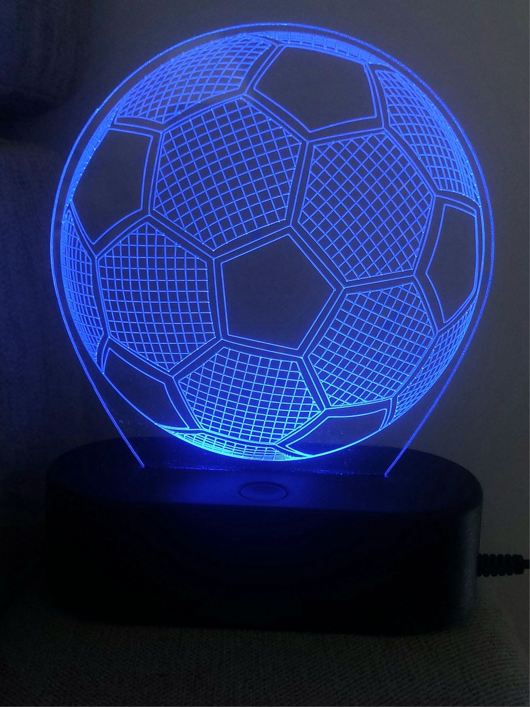 Lampka lampki nocna led piłka nożna 2szt.