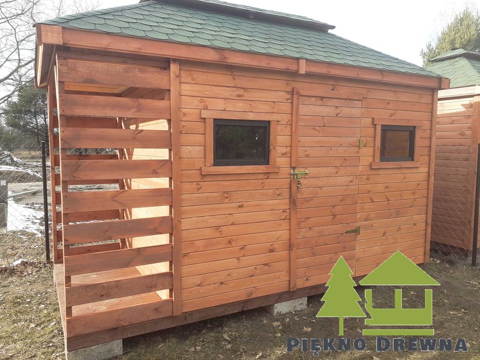 Domek Narzędziowy Alan 3mx2m+80cm Drewutni Piękno Drewna SZYBKA REALIZ