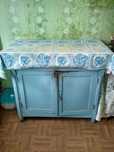 Тумбочка кухонная деревянная