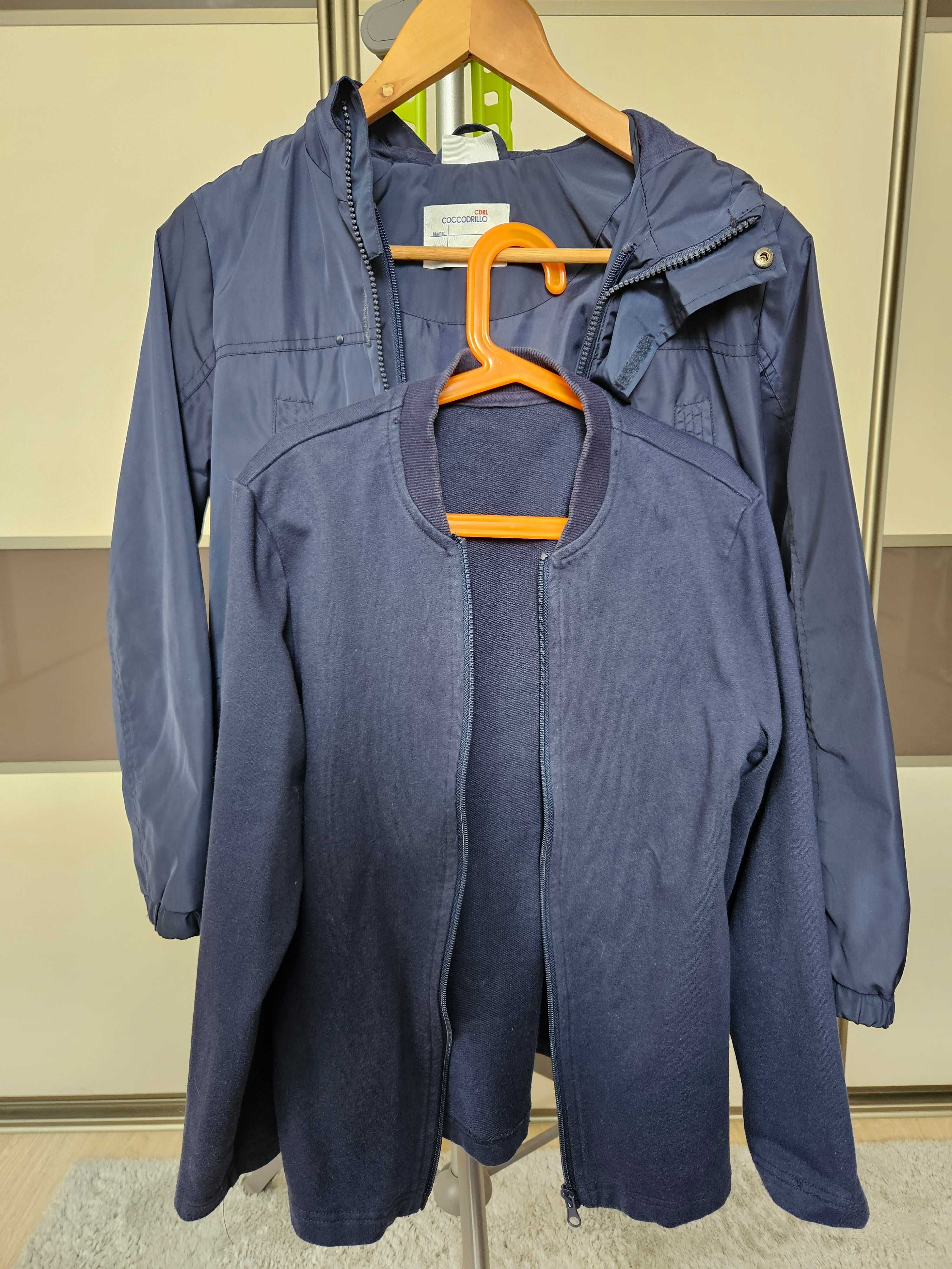 2w1 Kurtka przejsciowa + bluza Coccodrillo rozmiar 140