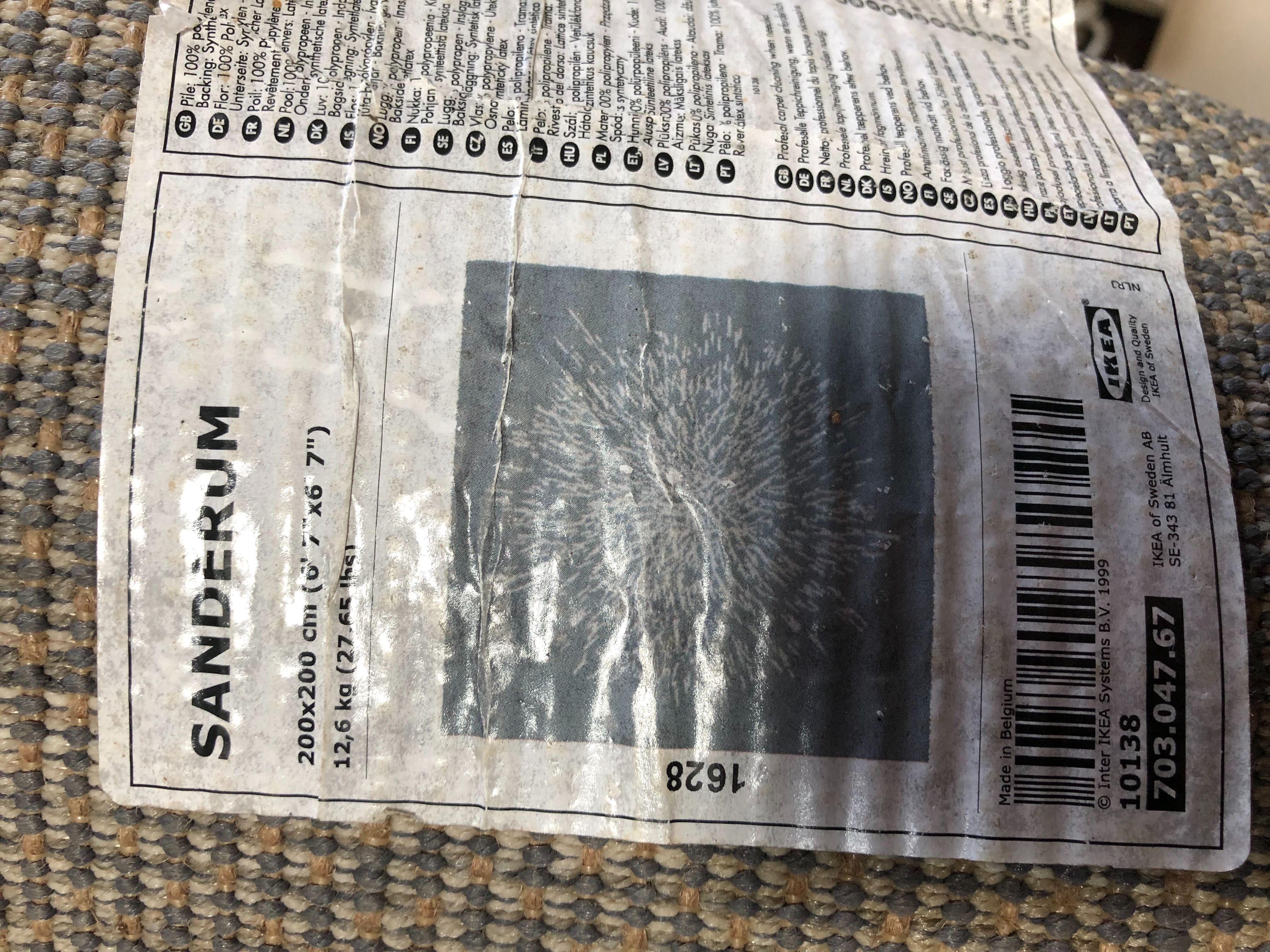 Dywan Ikea Sanderum 200x200