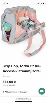 Torba do wózka Skip Hop, Torba Fit All-Access Platinum/Coral