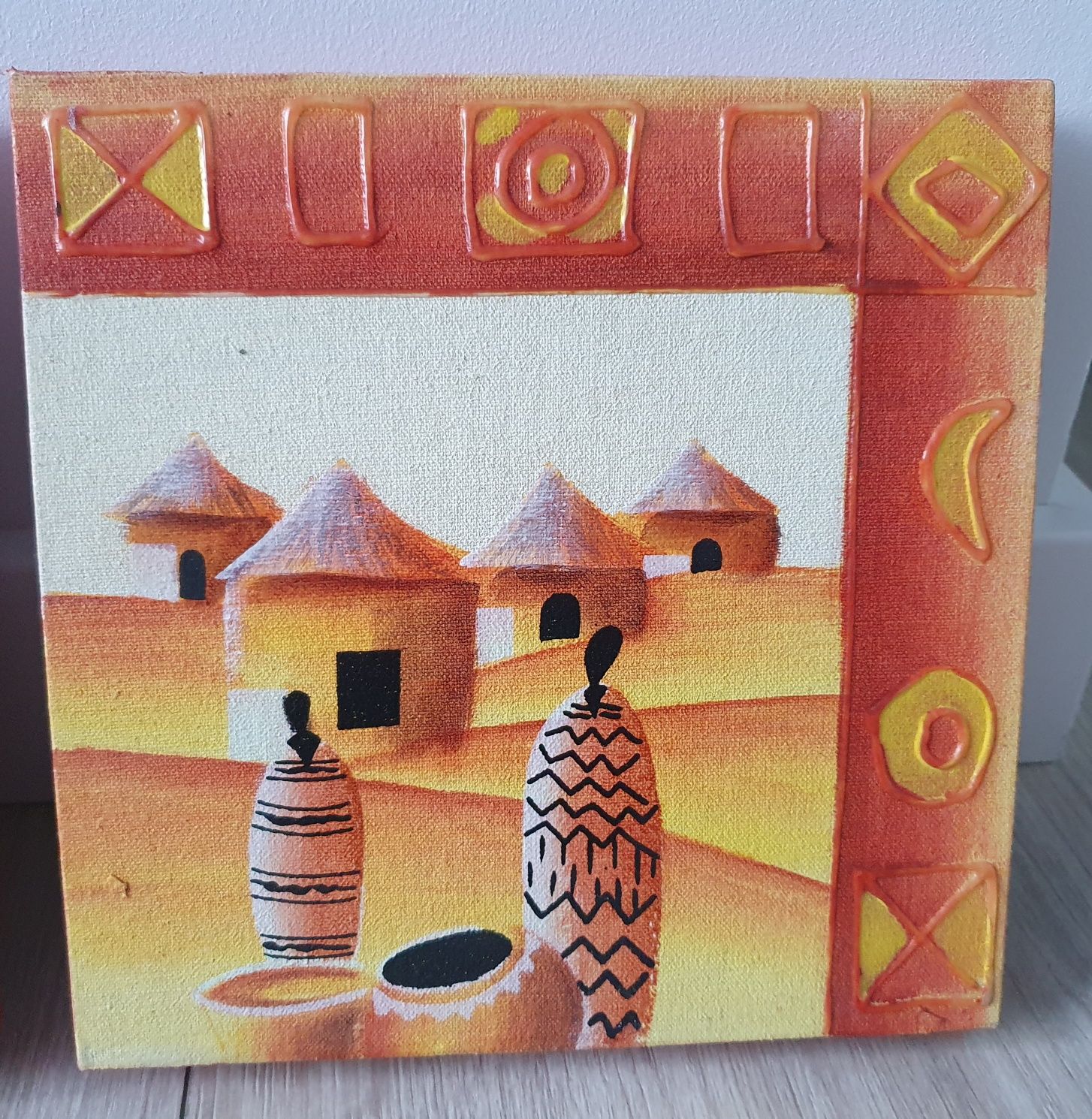 Obrazy 3szt. 20×20cm. Afryka