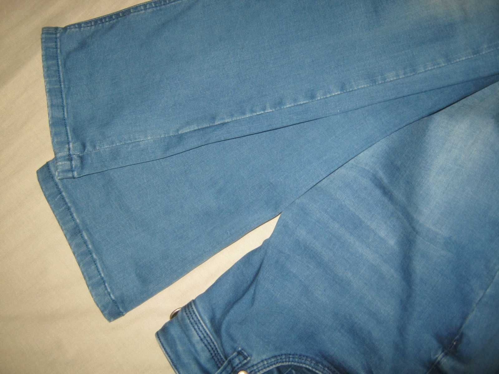 Rosa Рfeffer женские голубые джинсы высокая посадка тянутся