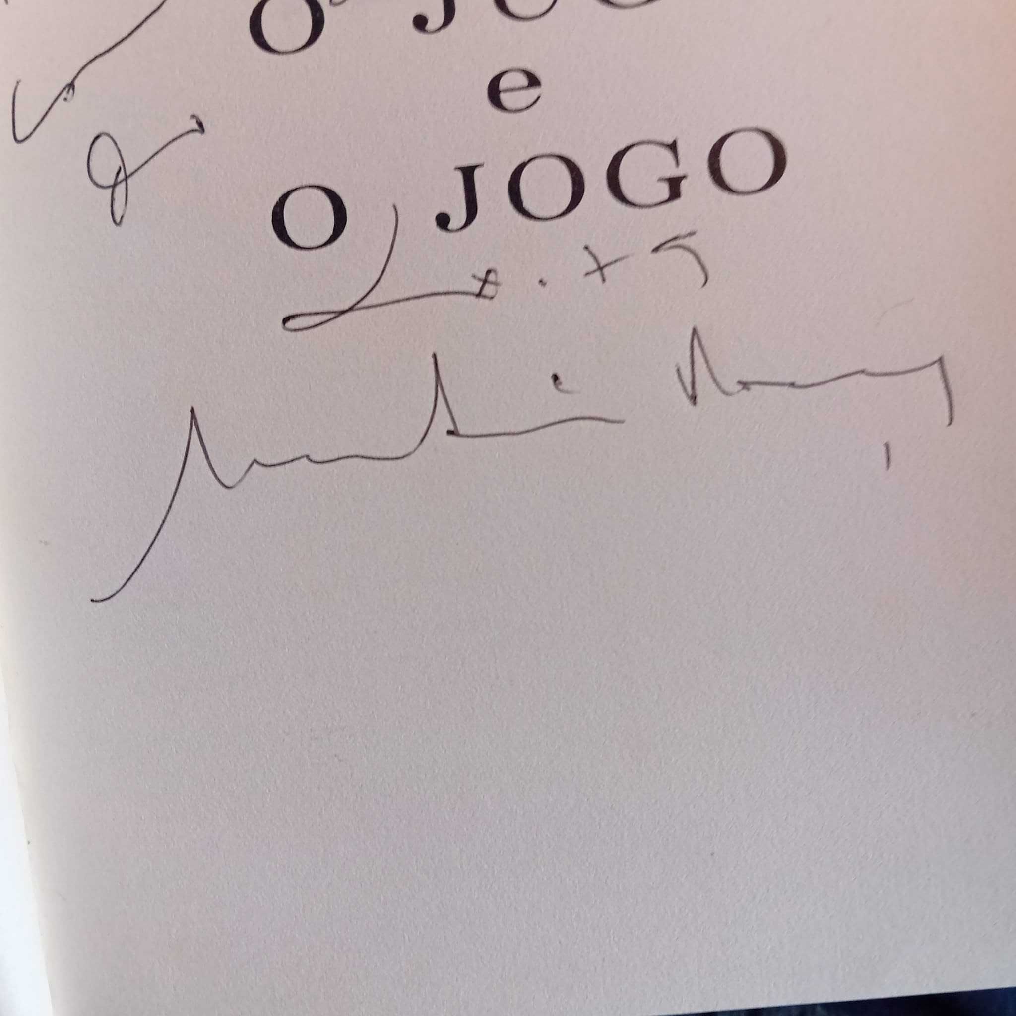 Martins Poças, O jugo e o Jogo (com assinatura/dedicatoria do autor)
