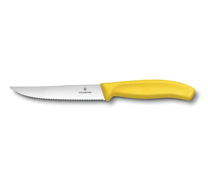 Nóż do steków Victorinox Swiss Classic Gourmet - żółty