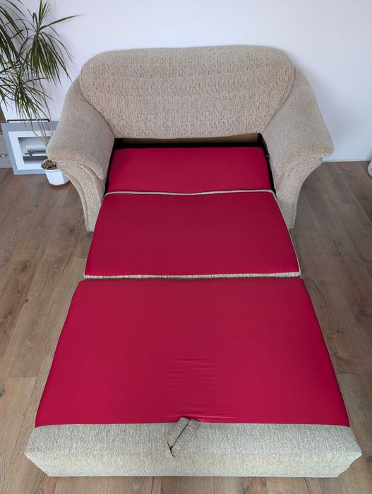 Kanapa dwuosobowa z funkcją spania