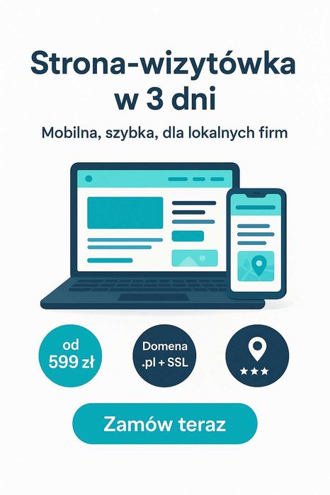 Strona‑wizytówka dla firm w 3 dni — mobilna i szybka
