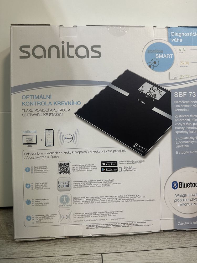 SANITAS Waga diagnostyczna z Bluetooth SBF 73