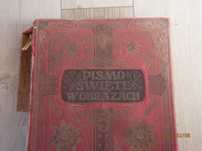 Pismo Święte w Obrazach 1925 r dedykowane Papieżowi PIUS X