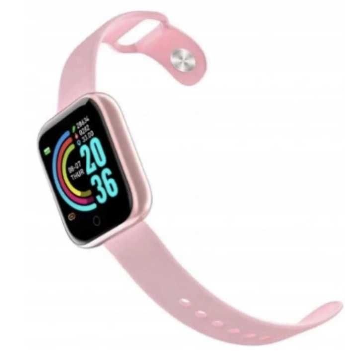 DAMSKI zegarek smartwatch dla kobiety sportowy różowy smartband żeński